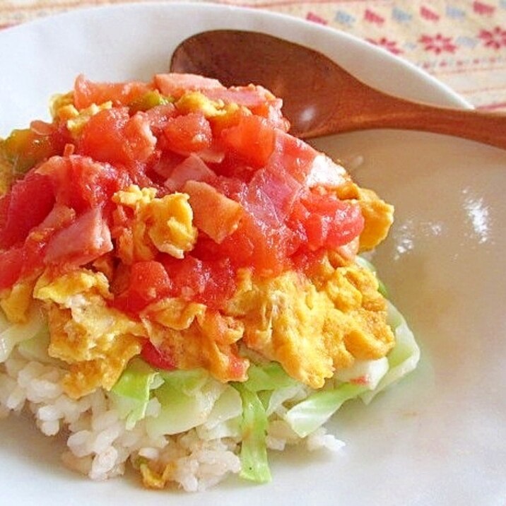 マヨたまトマ丼♪